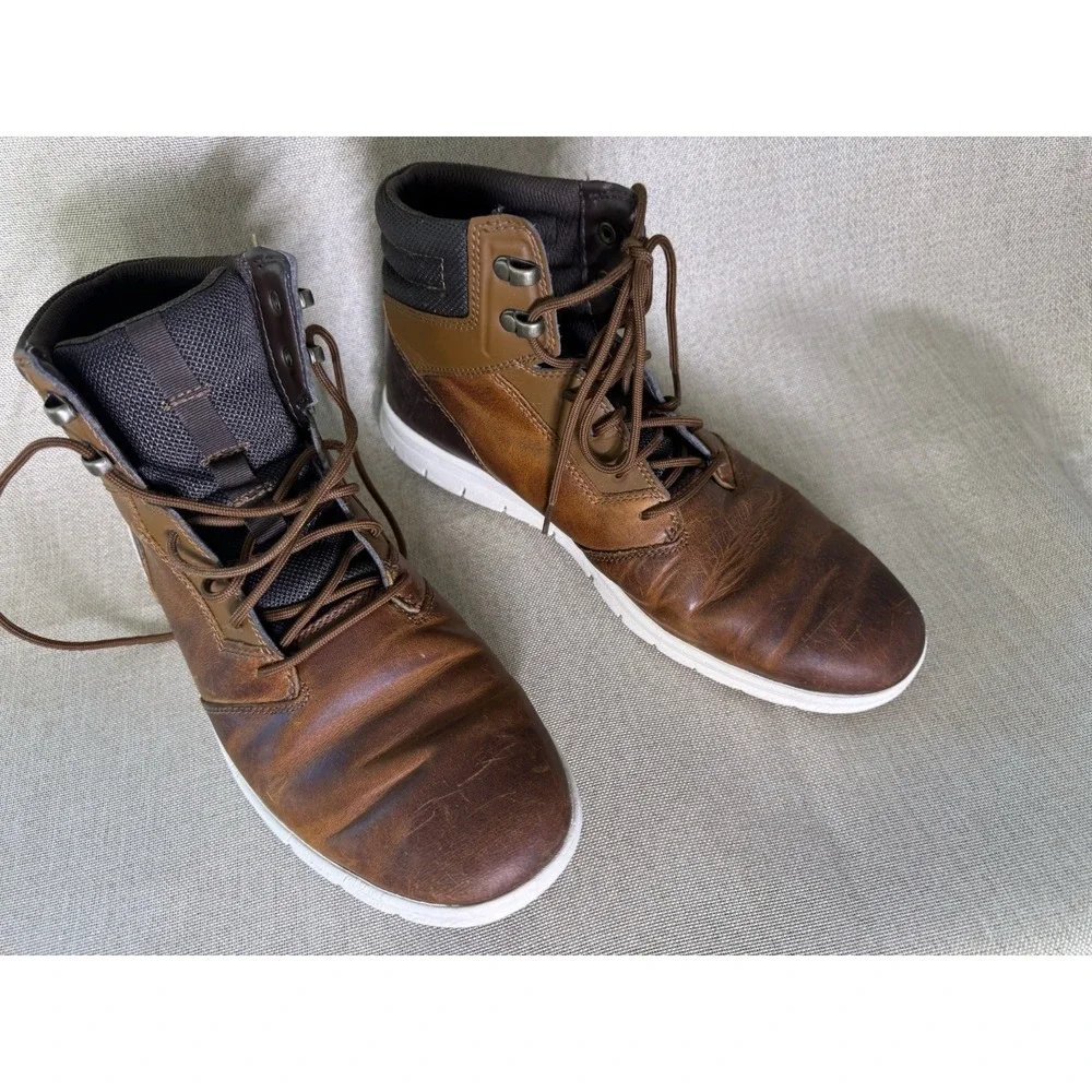 Timberland Killington Chukka Boots Mens 8.5 Wide Brown Leather SensorFlex A10EE